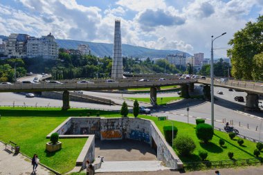 Tiflis 'teki Kahramanlar Meydanı. Georgia.