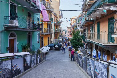 Manarola, Cinque Terre Ulusal Parkı, İtalya.
