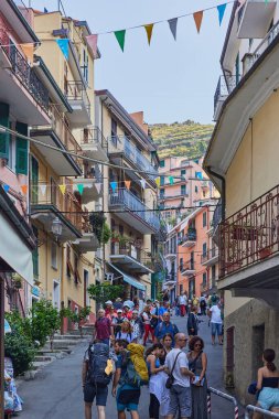 Manarola, Cinque Terre Ulusal Parkı, İtalya.
