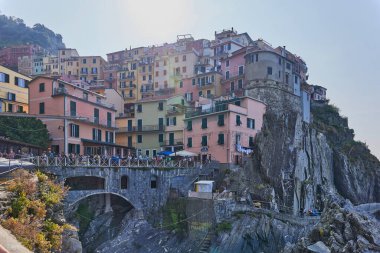 Manarola, Cinque Terre Ulusal Parkı, İtalya.