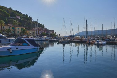 Portoferraio harbor- Elba island, Tuscany, Italy clipart