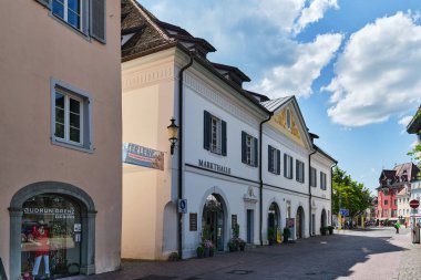 On the streets of Ueberlingen on a summer day clipart