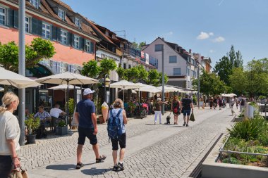 Ueberlingen on Lake Constance, lakeside promenade. Baden-Wuerttemberg, Germany, Europe clipart