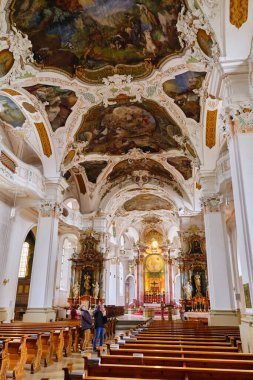 Inside the Benedictine Archabbey, Beuron, Upper Danube Nature Park, Germany.