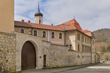 Benedictine Archabbey, Beuron, Yukarı Tuna Doğa Parkı, Almanya. 