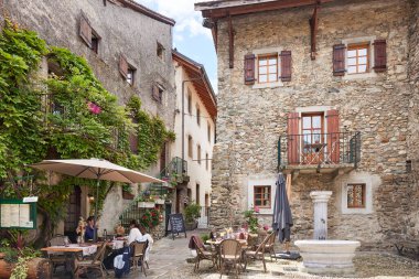 Yvoire, France, is a medieval city built in the early 14th century in Europe