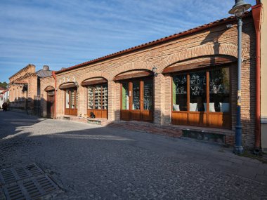 The old historical part of Telavi town, with cobblestone streets and brick houses, is the capital city of the Kakheti region, Georgia
