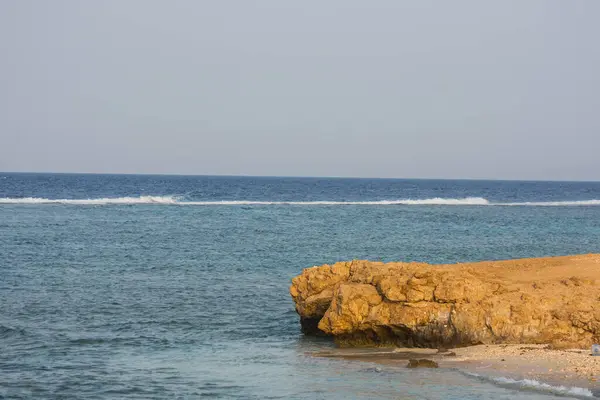 Denizde Körfez Mavi Gökyüzü Mısır Tatilde — Stok fotoğraf
