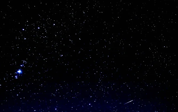 Milioni Stelle Brillanti Una Notte Nera Buia Inverno — Foto Stock