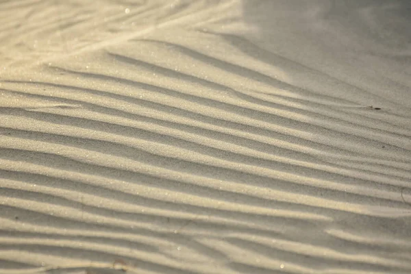 Maravilhosa Areia Brilhante Com Ondas Durante Pôr Sol Praia Egito — Fotografia de Stock