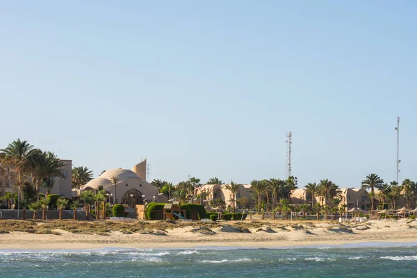 Maravilhoso Resort Com Palmeiras Mar Vermelho Egito — Fotografia de Stock