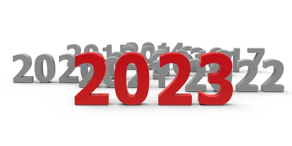 2023 Yeni Yılı Temsil Ediyor 2023 Boyutlu Çizim Boyutlu Illüstrasyon — Stok fotoğraf