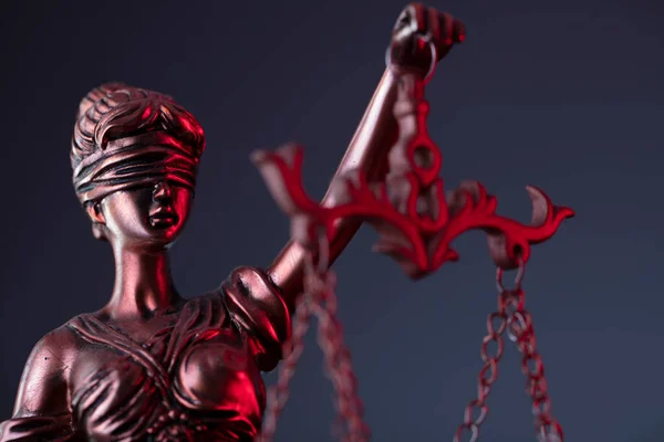 Prawo Sprawiedliwość Symbol Sprawiedliwości Rzeźba Themis — Zdjęcie stockowe