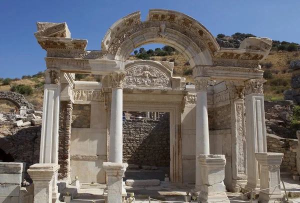 Türkiye Nin Efes Kentindeki Evler Roma Döneminde Zenginlerin Nasıl Yaşadığını — Stok fotoğraf
