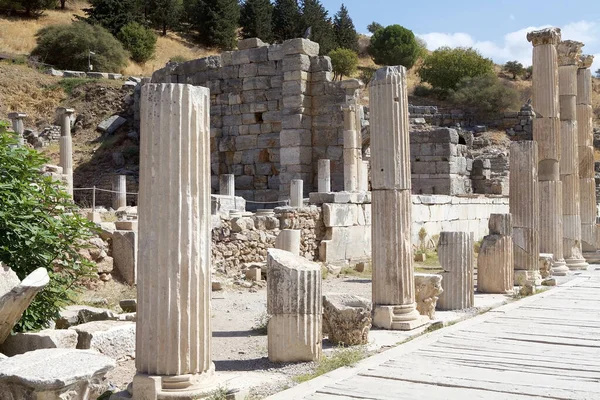 Будинки Ефесі Туреччині Показують Заможні Люди Жили Римський Період 2015 — стокове фото