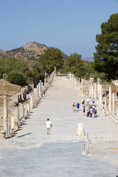 Будинки Ефесі Туреччині Показують Заможні Люди Жили Римський Період 2015 — стокове фото