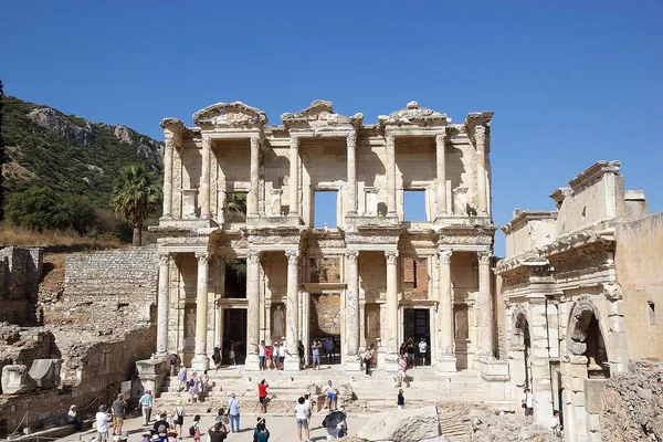 Häuser Ephesus Türkei Die Zeigen Wie Die Reichen Während Der — Stockfoto
