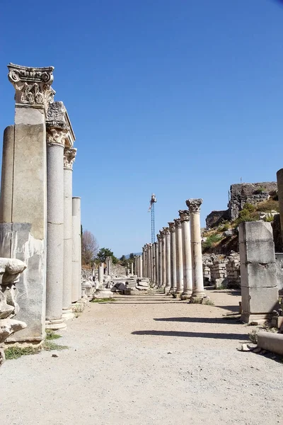 Huizen Efeze Turkije Die Laten Zien Hoe Rijken Leefden Romeinse — Stockfoto