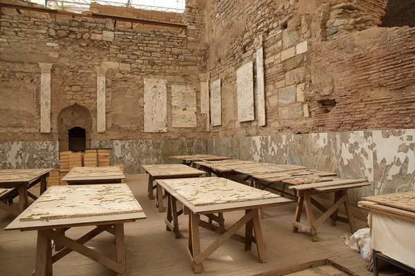 Casas Éfeso Turquia Mostrando Como Ricos Viveram Durante Período Romano — Fotografia de Stock