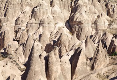 Panoramic view of the Fairy Chimney in Goreme, a small village in Central Anatolia, Turkey