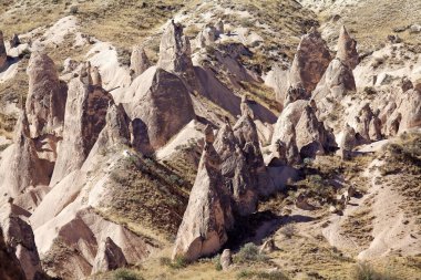 Panoramic view of the Fairy Chimney in Goreme, a small village in Central Anatolia, Turkey