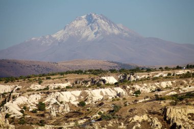 Panoramic view of Mount Ararat volcanp in the extreme of Turkey. It is the highest peak in Turkey