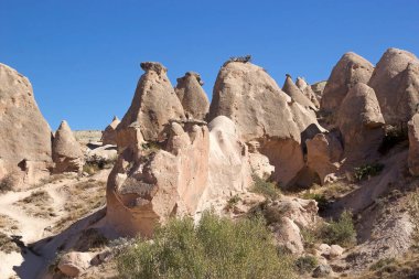 Panoramic view of the Fairy Chimney in Goreme, a small village in Central Anatolia, Turkey