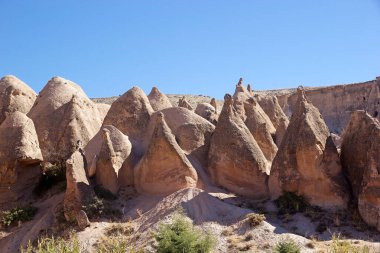 Panoramic view of the Fairy Chimney in Goreme, a small village in Central Anatolia, Turkey