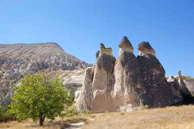 Panoramic view of the Fairy Chimney in Goreme, a small village in Central Anatolia, Turkey