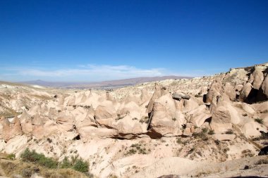 Panoramic view of the Fairy Chimney in Goreme, a small village in Central Anatolia, Turkey