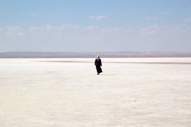 Lake Tuzin Turkey. It is located in the Central Anatolia Region. Lake Tuz meaning Salt Lake, anciently Tatta, was the second lagerst lake in Turkey and one of the largest hypersaline lakes in the wold