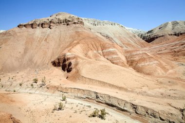 Kazakistan 'daki Altyn Emel Ulusal Parkı' ndaki Aktau sıradağlarındaki Beyaz Dağlar. 1996 'da yaratıldı. Park, Lli Nehri ve Aktau dağ sırası arasında yaklaşık 4600 kmq lik bir alana yayılmış ve çoğunlukla çöl ve kayalık araziye ev sahipliği yapmaktadır.