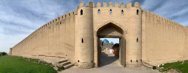 Türkistan Kazakistan Türkistan Bölgesi Idari Merkezi Antik Kentin Girişi Khoja — Stok fotoğraf
