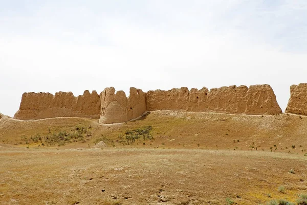 Ruinas Sauran Antigua Ciudad Ubicada Kilómetros Ciudad Turkistán Sur Kazajstán — Foto de Stock