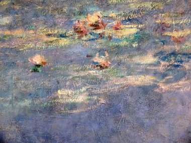 Paris, Fransa 'daki Orangerie Müzesi' nde Monet 'den Nilüferler. Nilüferler 'in Orangerie' ye bağışı 1922 'de tamamlandı.