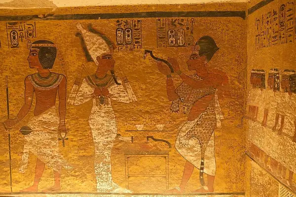 룩소르 이집트에서 Tutankhamun 무덤의 그것은 파라오 Ramesses Ix의 마지막 장소입니다 — 스톡 사진