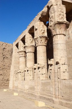 Temple of Edfu, west bank of the Nile, Edfu, Egypt. It was build between 237 and 57 BC clipart