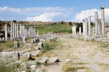Şu anda Türkiye 'nin güneybatı Akdeniz kıyısındaki Antalya ilinde bulunan antik Perge kentinin ana caddesi. Perge eski bir Lycia yerleşim yeriydi. 