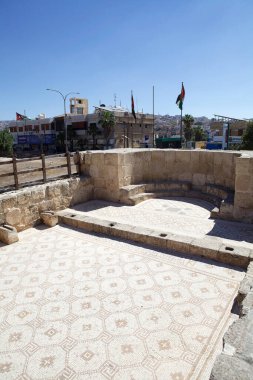 Marianos Kilisesi antik Gerasa şehrinde, şimdi Jerash, Ürdün. Yunan-Roma şehri Jerash, Gerasa olarak bilinen Yunan, Yunan, Roma ve Bizans dönemlerinde gelişti.