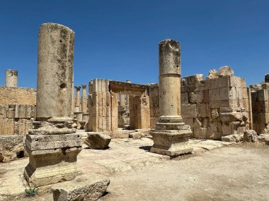 Antik Gerasa şehri, şimdi Jerash, Ürdün. Yunan-Roma şehri Jerash, Gerasa olarak bilinen Yunan, Yunan, Roma ve Bizans dönemlerinde gelişti.