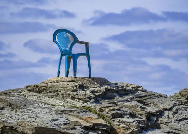 Watcher Empty Chair Beach — Stock Photo, Image