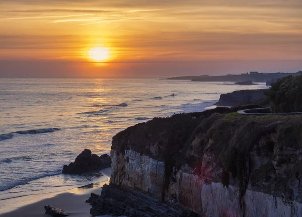 Galiçya Sahilinde Sabah Güneşi — Stok fotoğraf