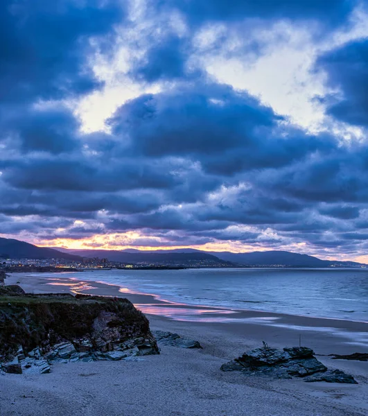 Cloudy Sunset Galicia Coast — Stock Photo, Image