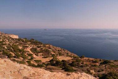 Akdeniz manzarasına dingli, malta cliffs dan. 