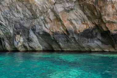 Crystal Lagoon sea cave Comino Malta