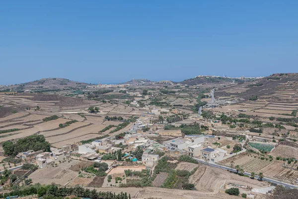 Manzara Cittadella 'dan, Victoria Kalesi, Gozo Adası, Malta