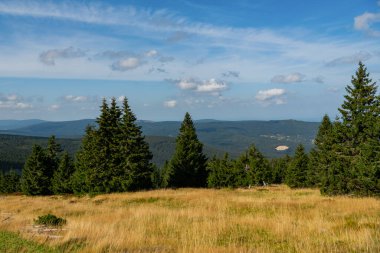 Polonya turizm gezisi. Karkonosze Ulusal Parkı. Karkonosze Görünümü .