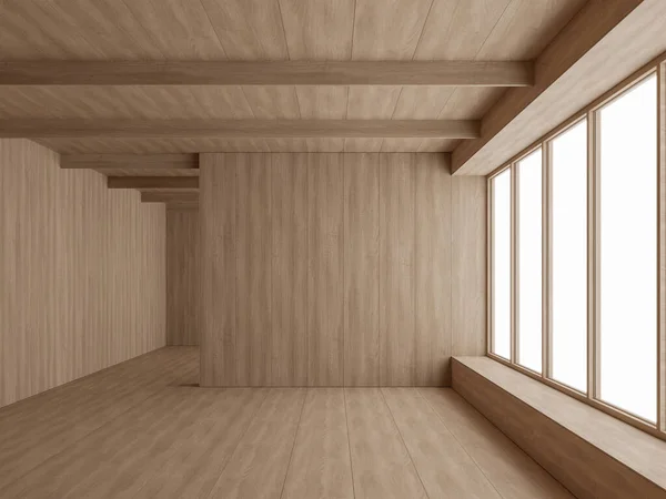 Estilo Mínimo Moderno Contemporâneo Quarto Vazio Interior Com Todo Material — Fotografia de Stock