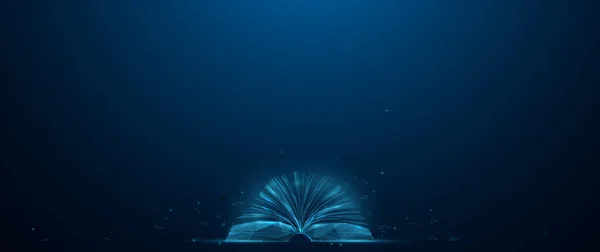 Otevřít Pohled Boku Knihy Technologie Digitální Online Vzdělávání Drátěný Rám — Stockový vektor