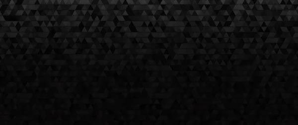 Color Tono Negro Con Fondo Patrón Mosaico Triángulos Geométricos Abstractos — Vector de stock